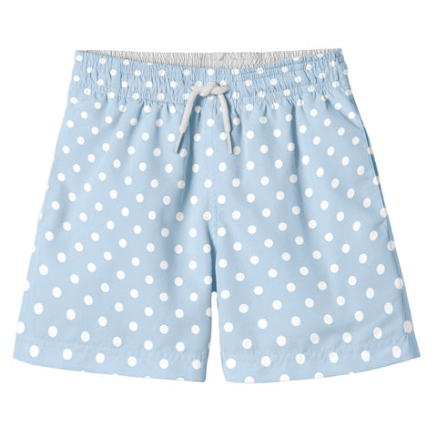 Blue Polka Dot Boy Shorts