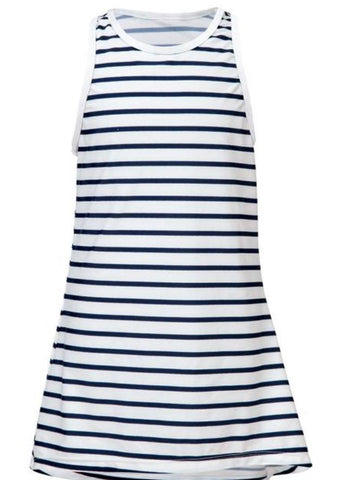 Navy Stripe Swim Dress