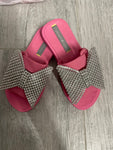 Pink/ Silver Bow Sandal