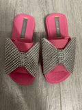 Pink/ Silver Bow Sandal